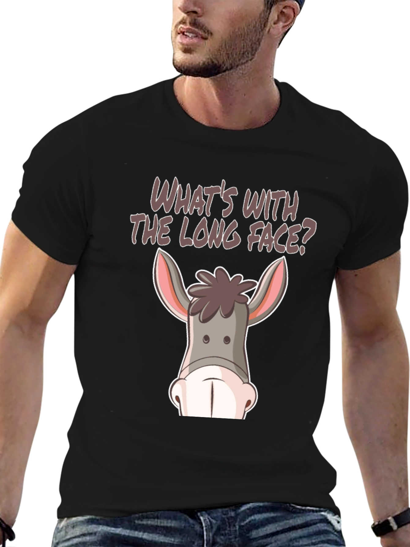 Funny Donkey Face T-Shirt