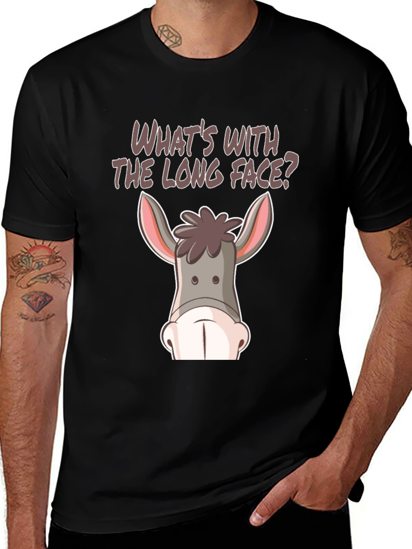 Funny Donkey Face T-Shirt
