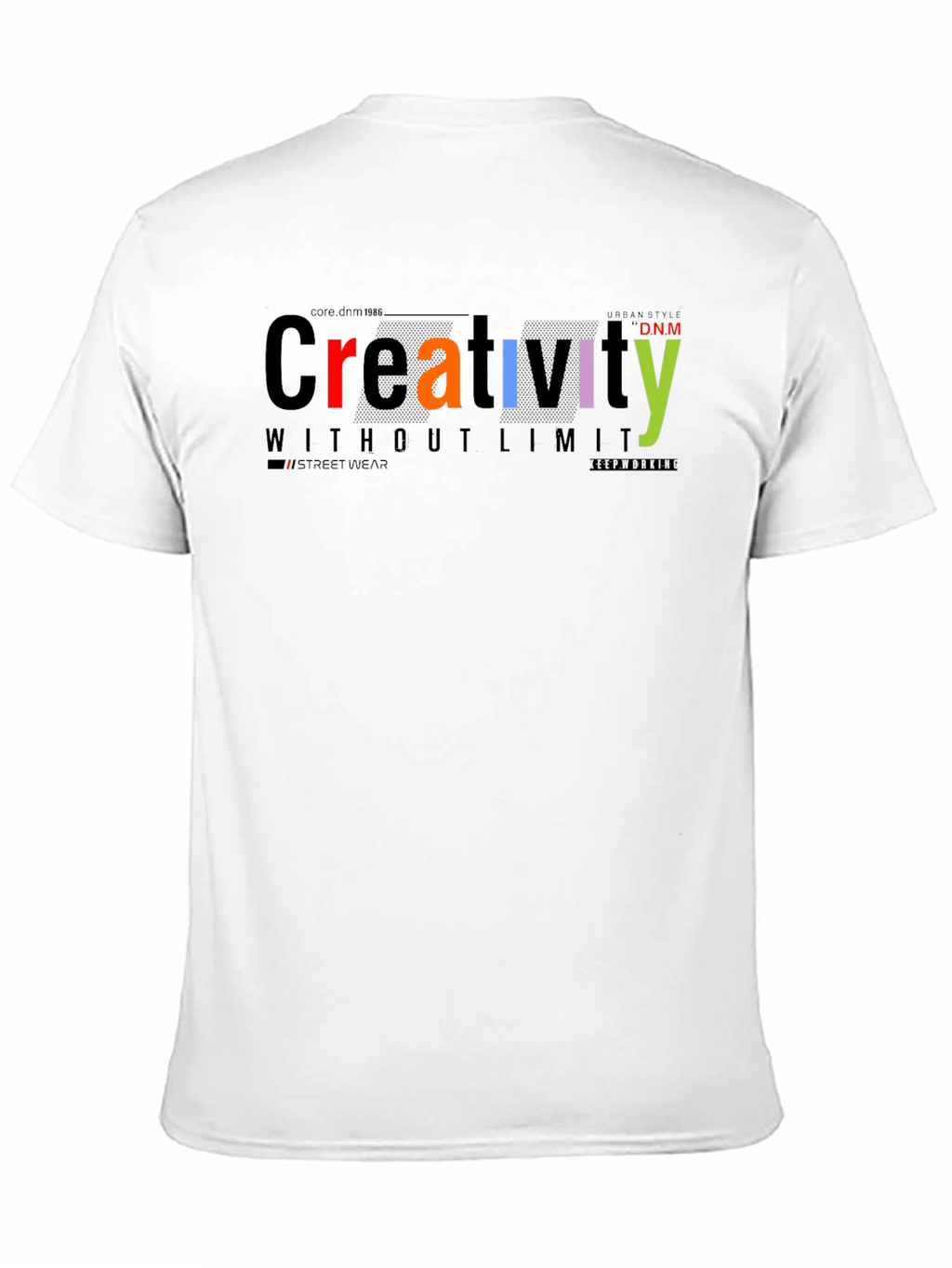 Mens Creativity Graphic Print Black T-Shirt