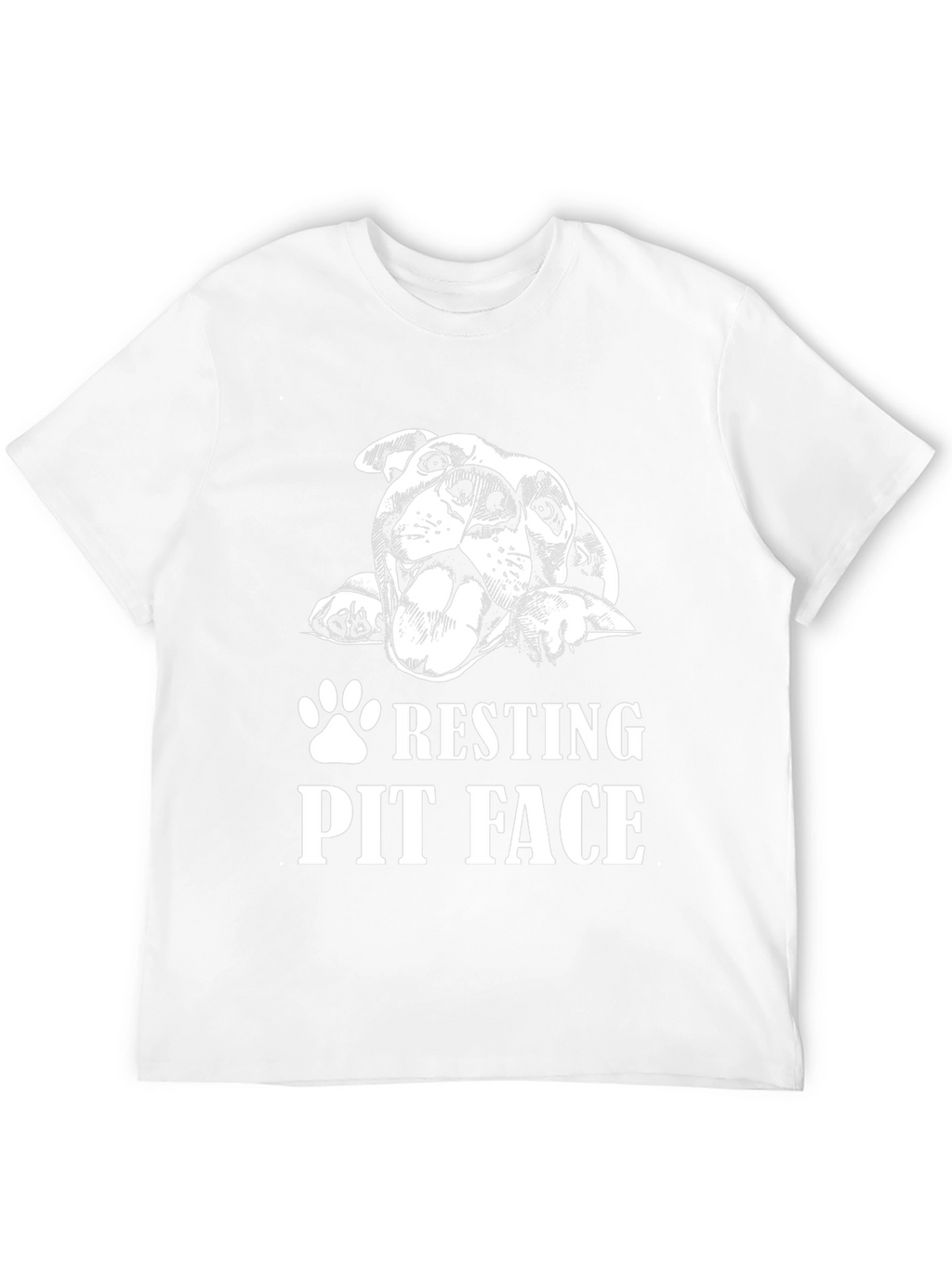 Resting Pit Face Graphic Tee - Black