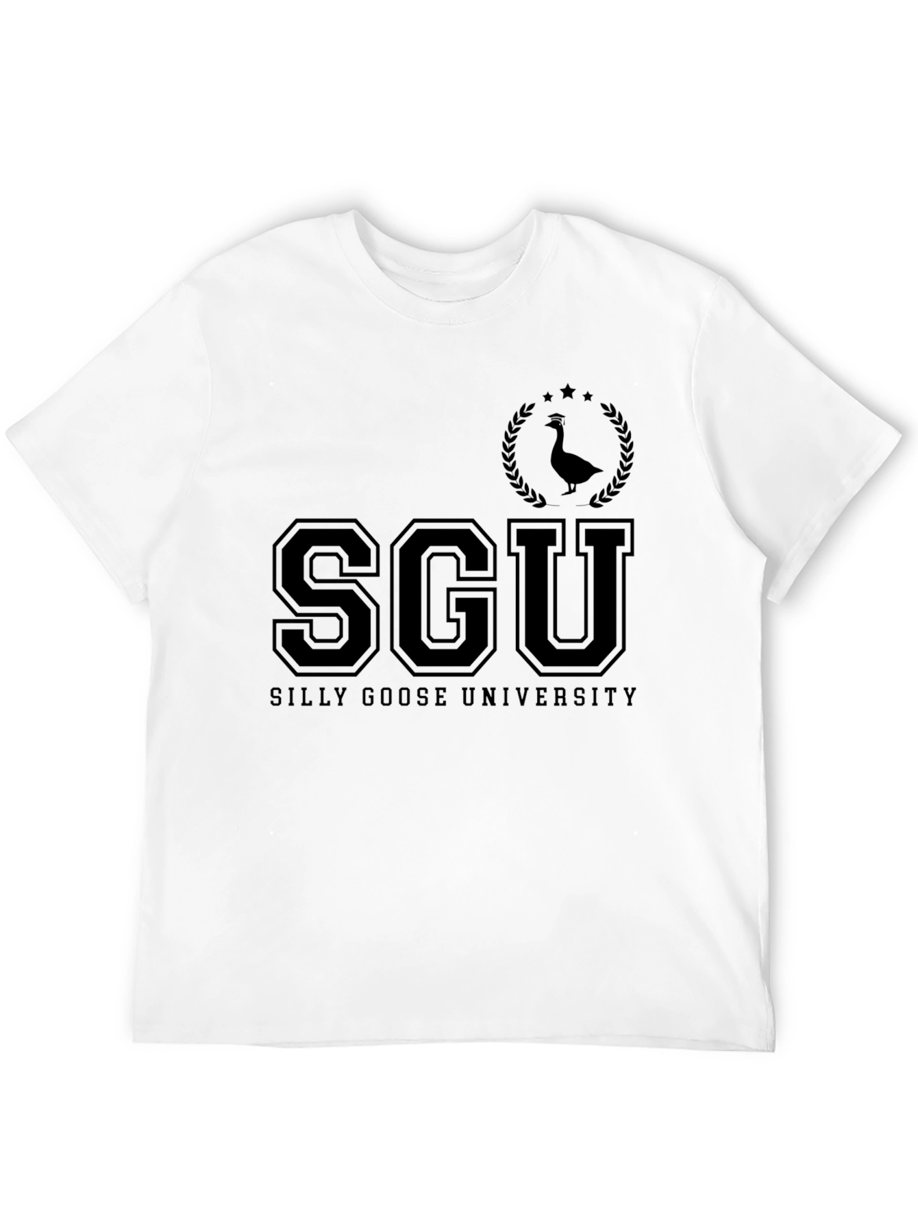 SGU Silly Goose University Black T-Shirt