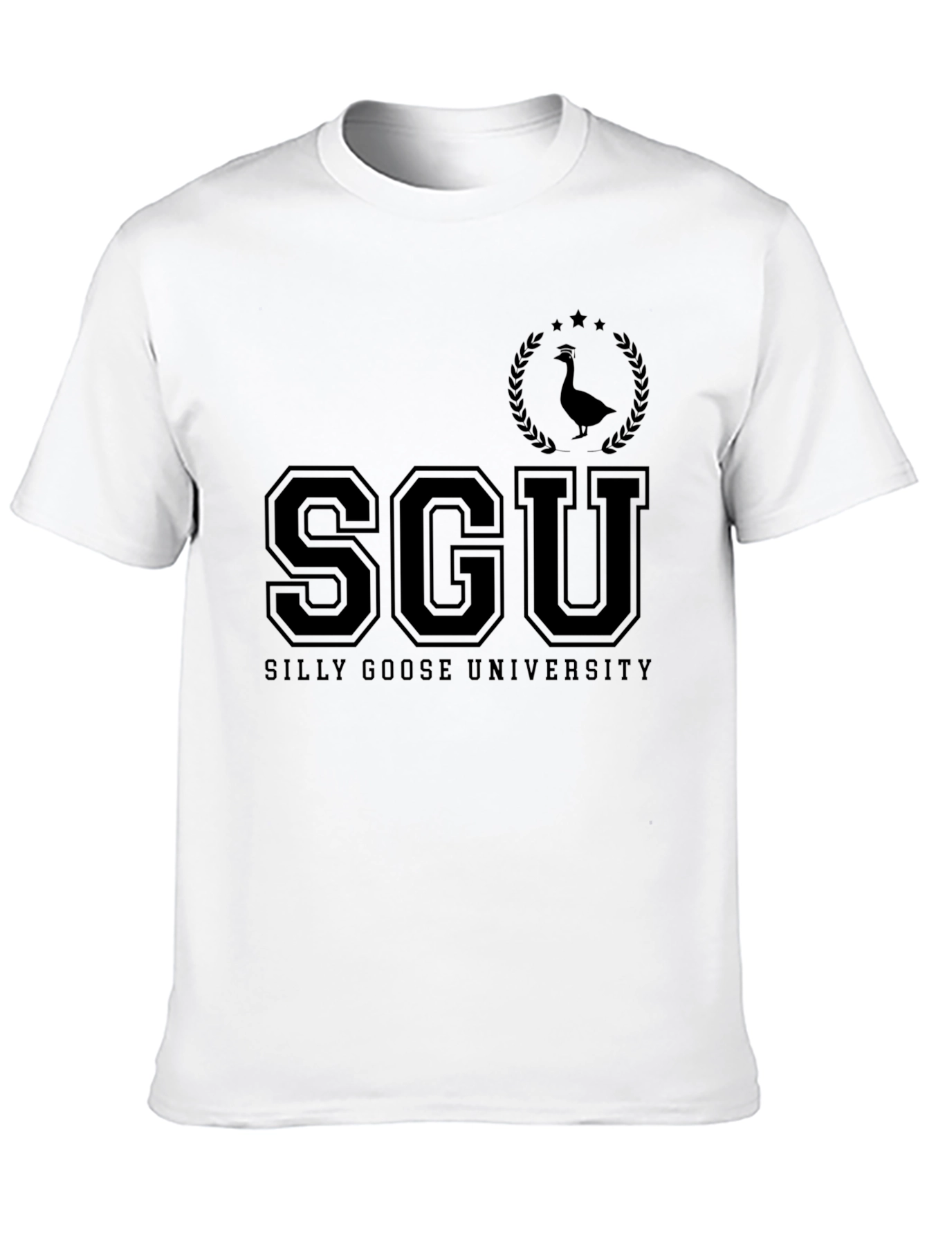 SGU Silly Goose University Black T-Shirt