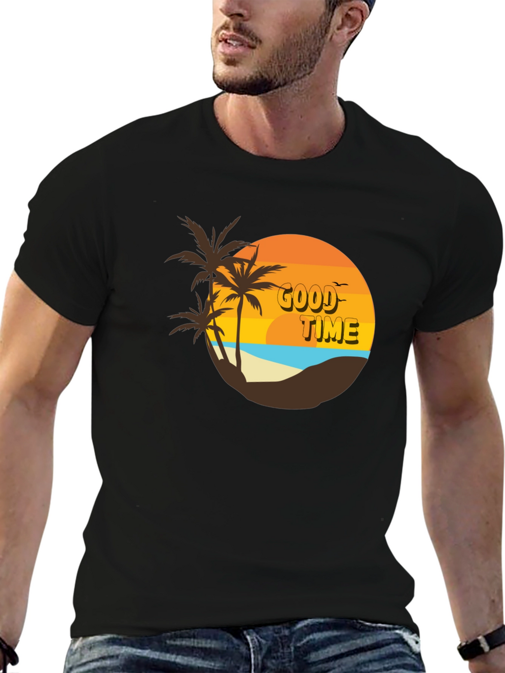 Retro Good Time Beach T-Shirt
