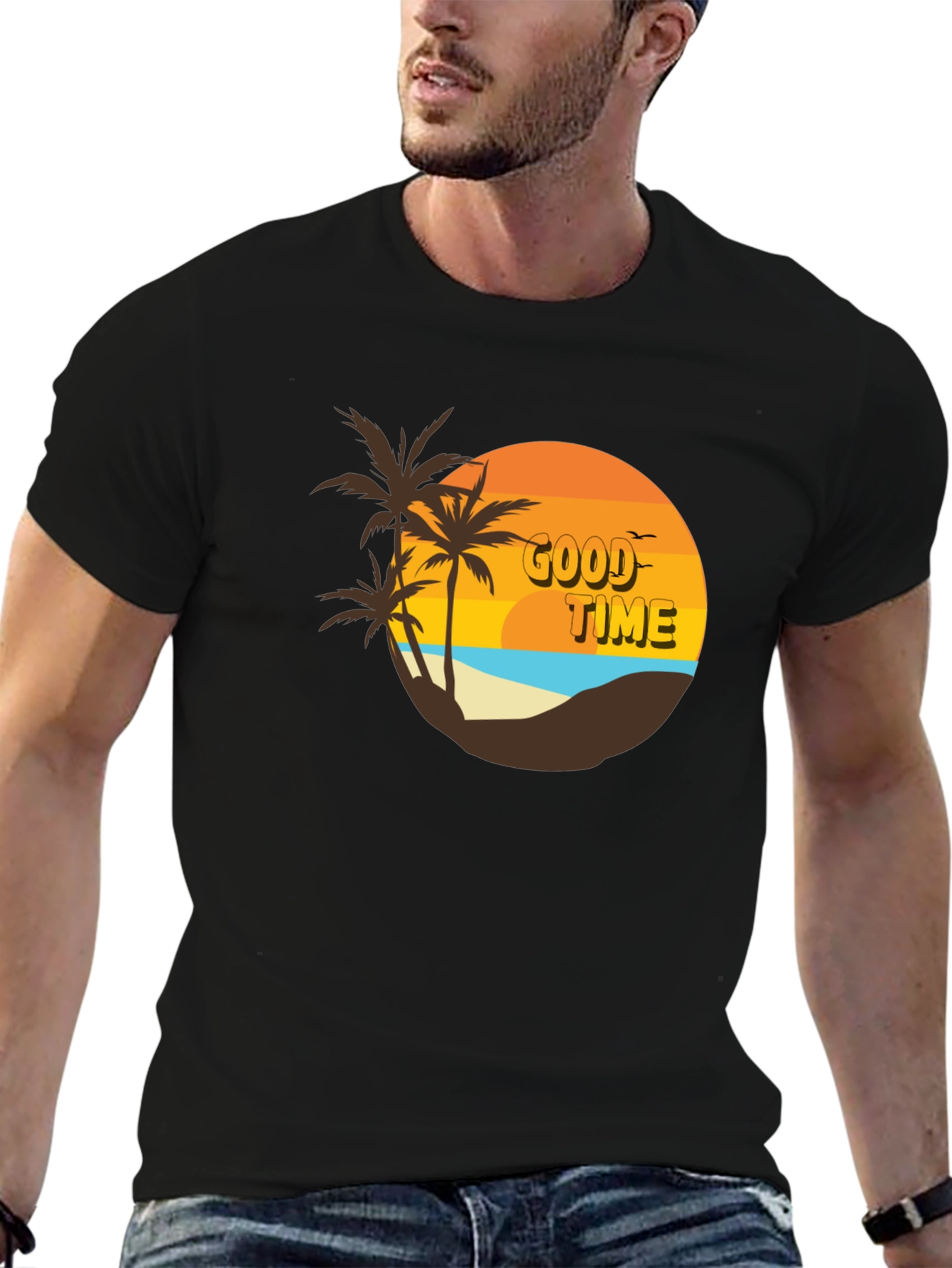Retro Good Time Beach T-Shirt