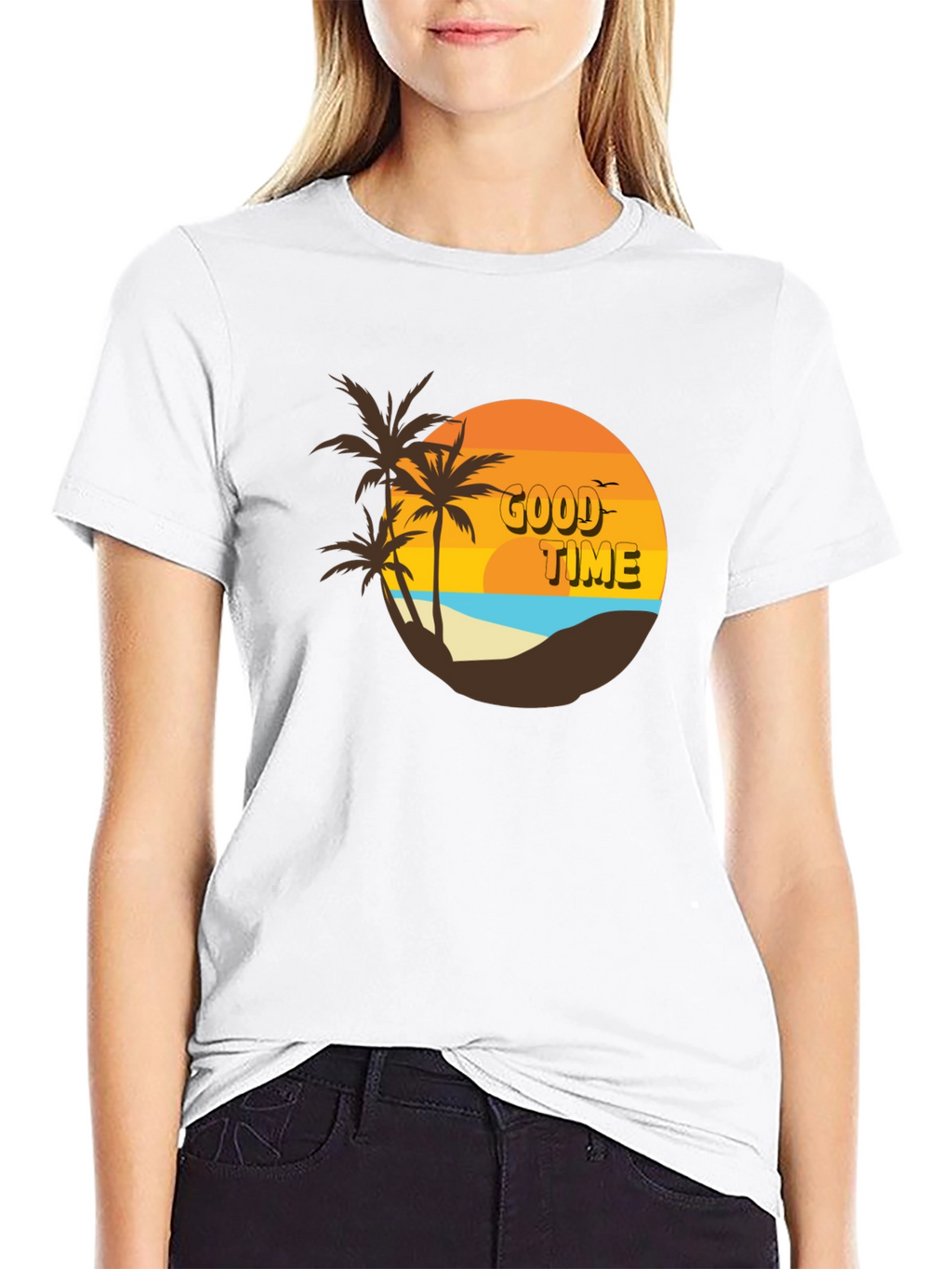 Retro Good Time Beach T-Shirt