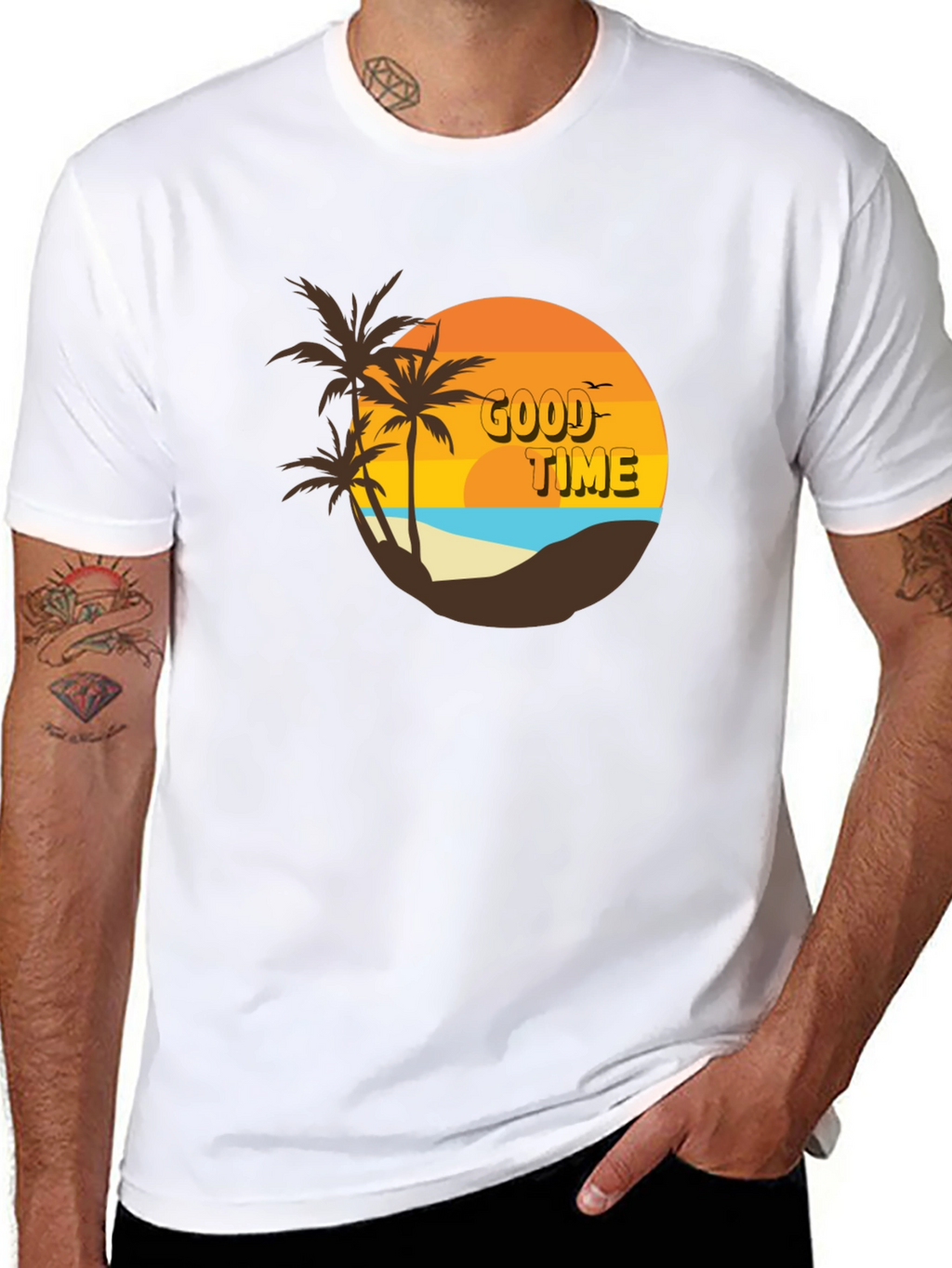 Retro Good Time Beach T-Shirt