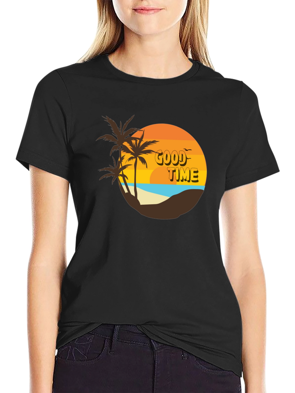 Retro Good Time Beach T-Shirt