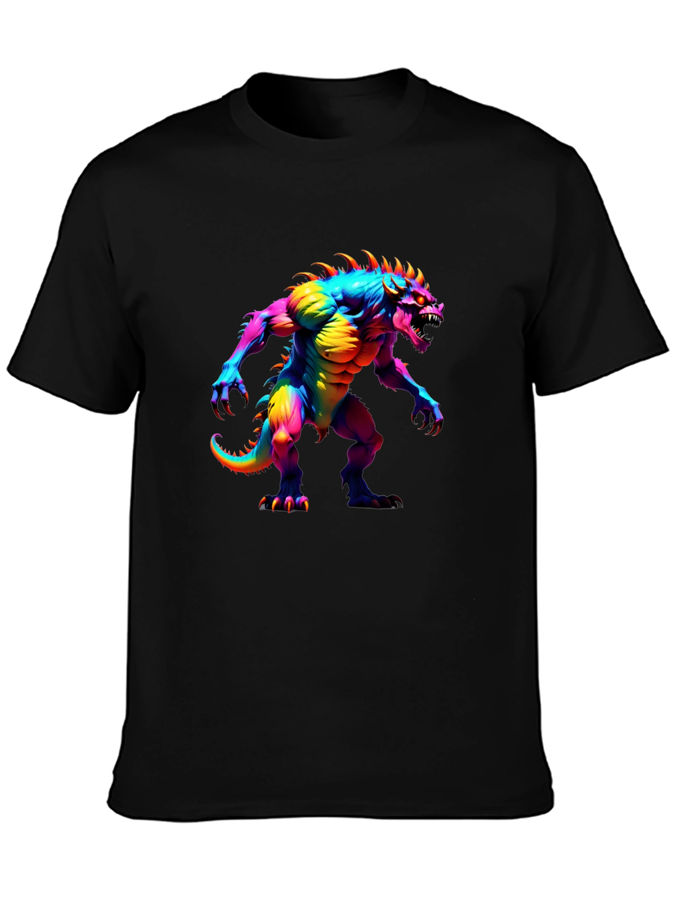 Rainbow Monster Graphic T-Shirt