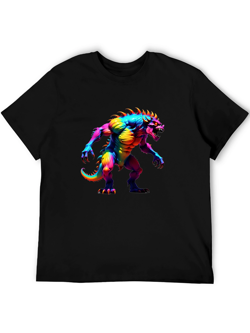 Rainbow Monster Graphic T-Shirt