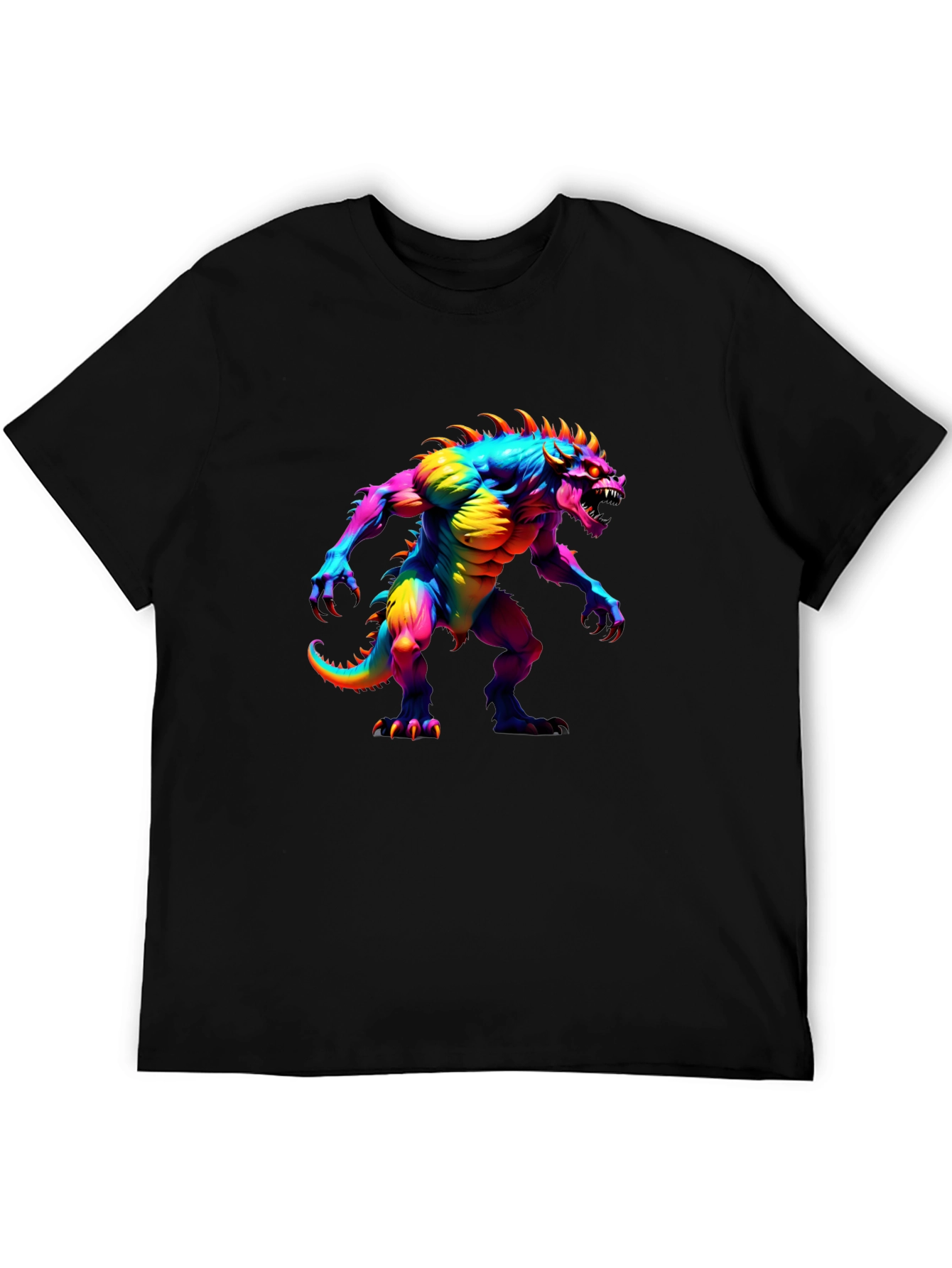 Rainbow Monster Graphic T-Shirt