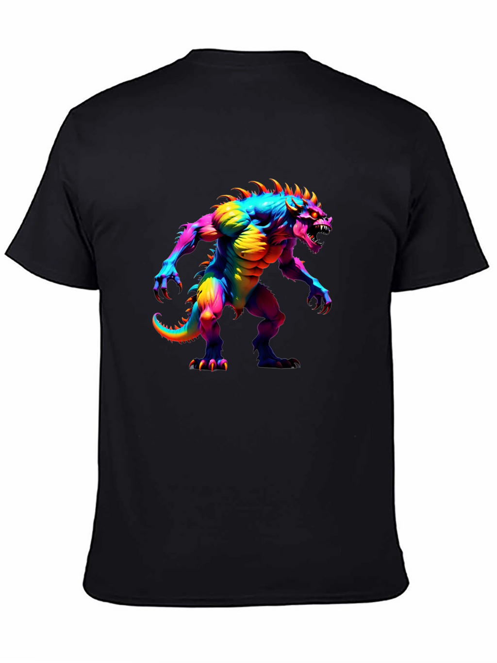 Rainbow Monster Graphic T-Shirt