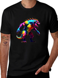Rainbow Monster Graphic T-Shirt