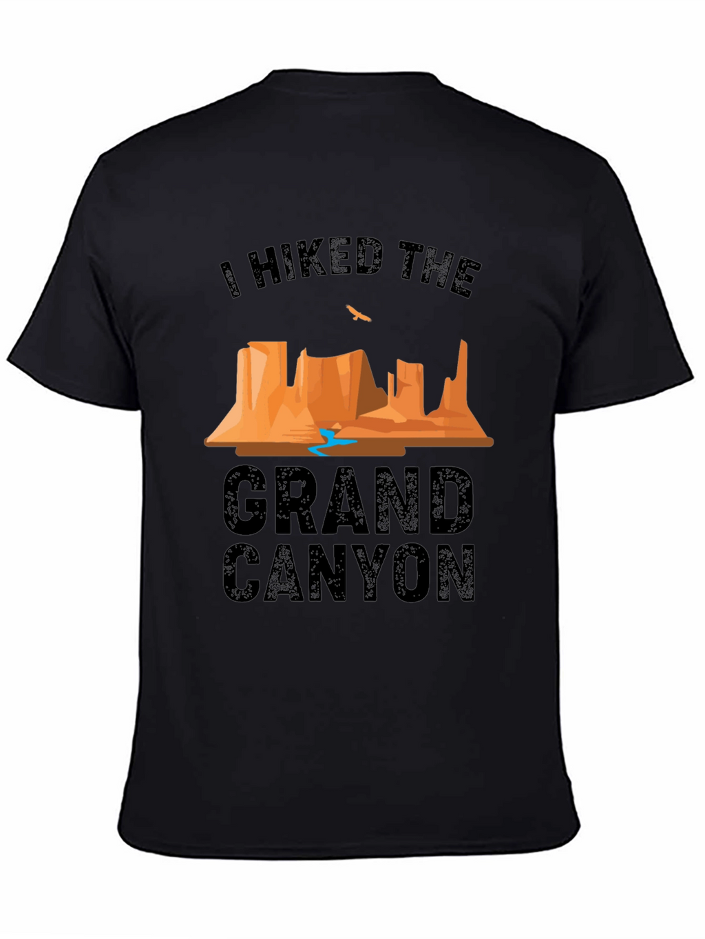 Grand Canyon Hiker Graphic T-Shirt - Black