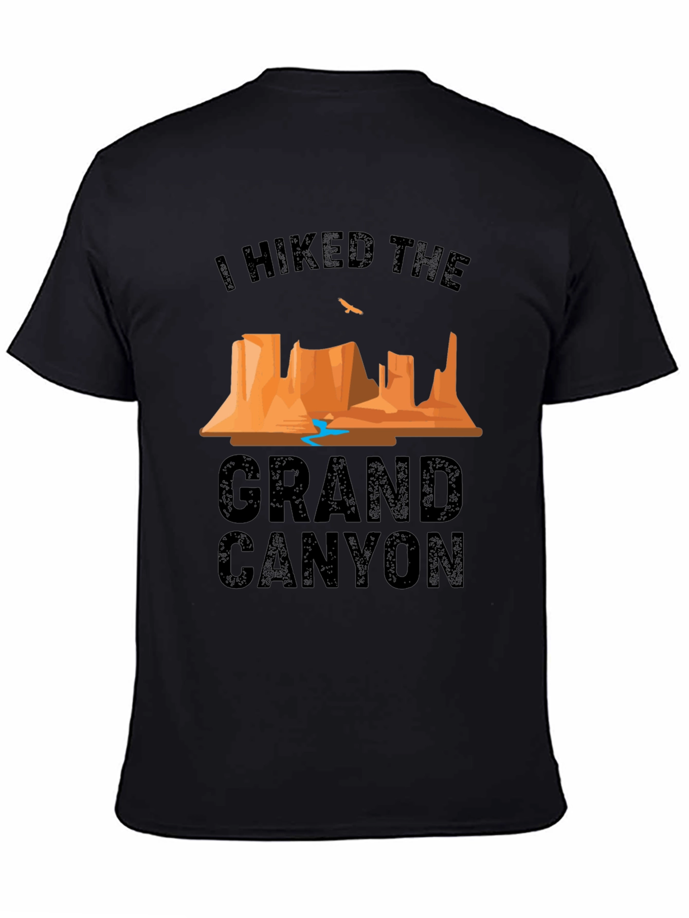Grand Canyon Hiker Graphic T-Shirt - Black