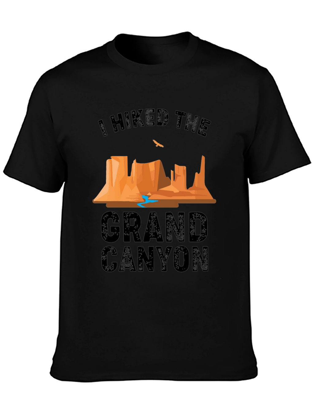 Grand Canyon Hiker Graphic T-Shirt - Black
