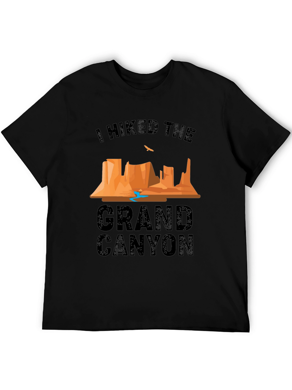 Grand Canyon Hiker Graphic T-Shirt - Black
