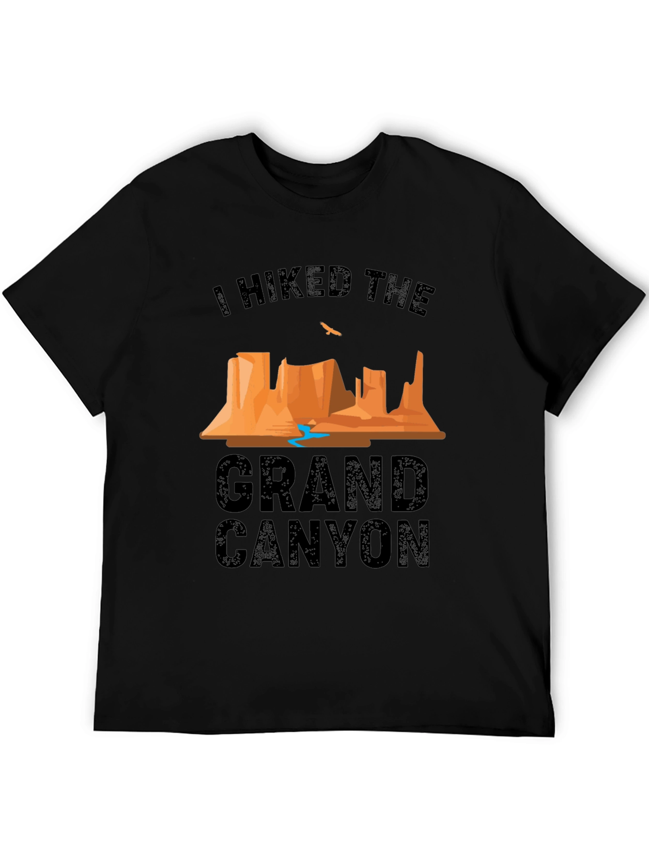 Grand Canyon Hiker Graphic T-Shirt - Black