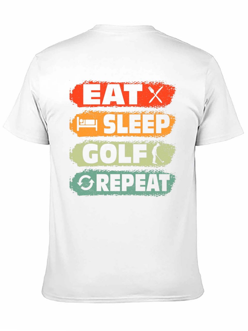 Eat Sleep Golf Repeat Mens Graphic Tee
