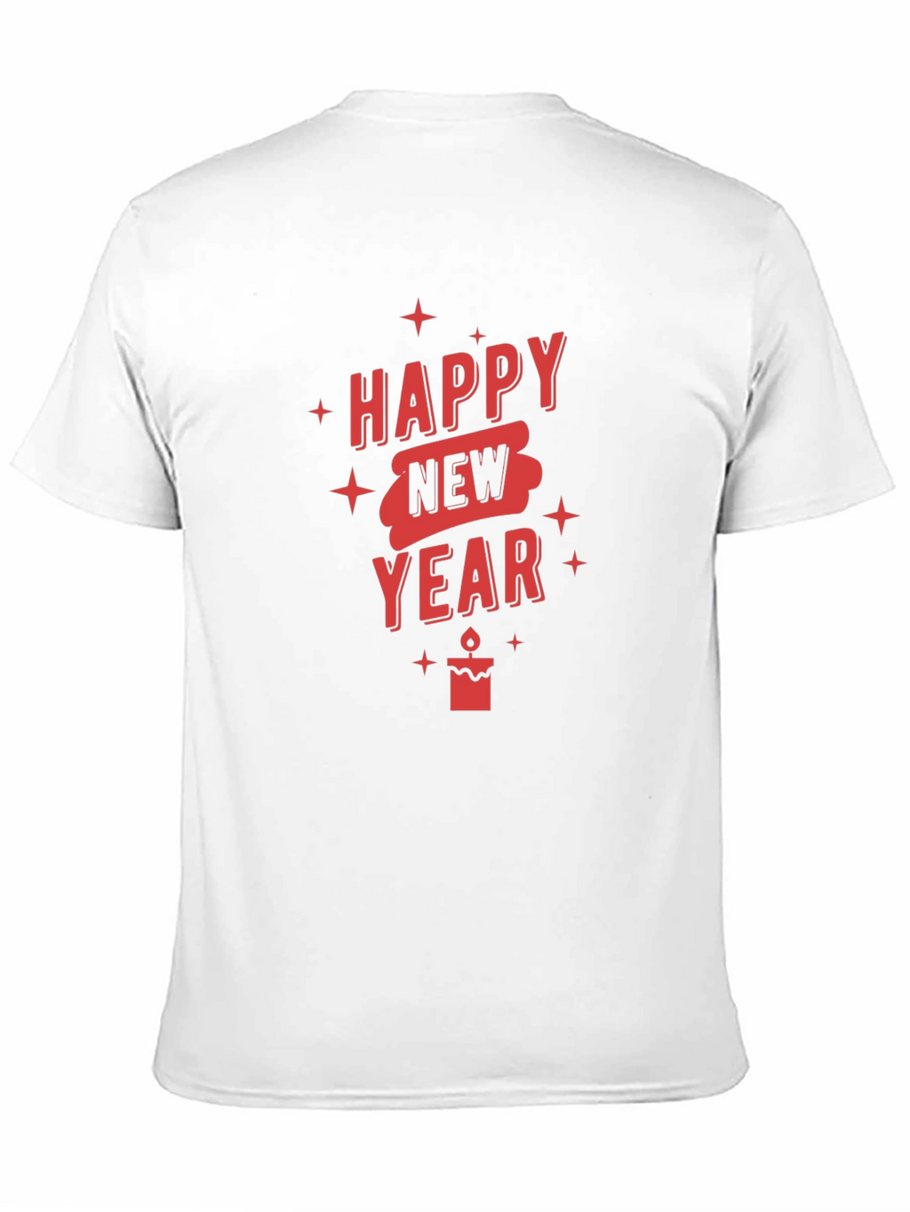 Happy New Year Graphic T-Shirt - Black