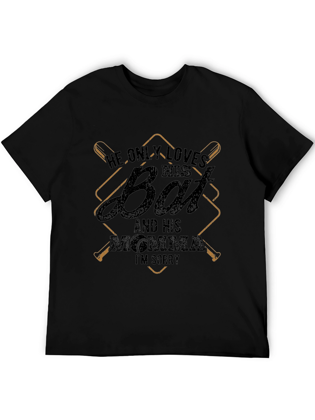 He Only Loves His Bat Funny T-Shirt