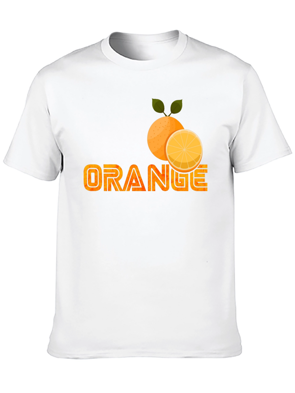 Orange Fruit Graphic Print T-Shirt
