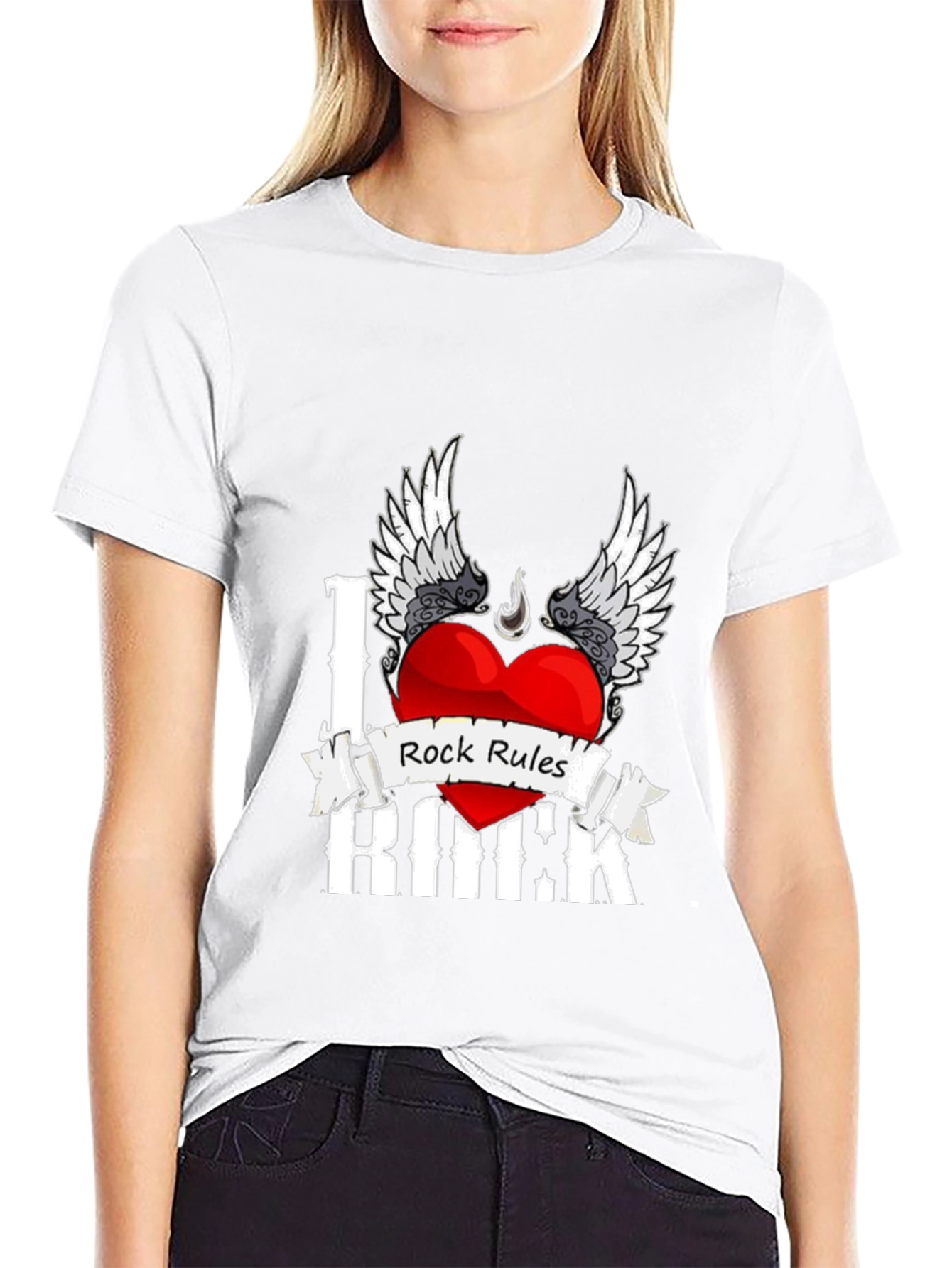 I Love Rock Music Graphic T-Shirt