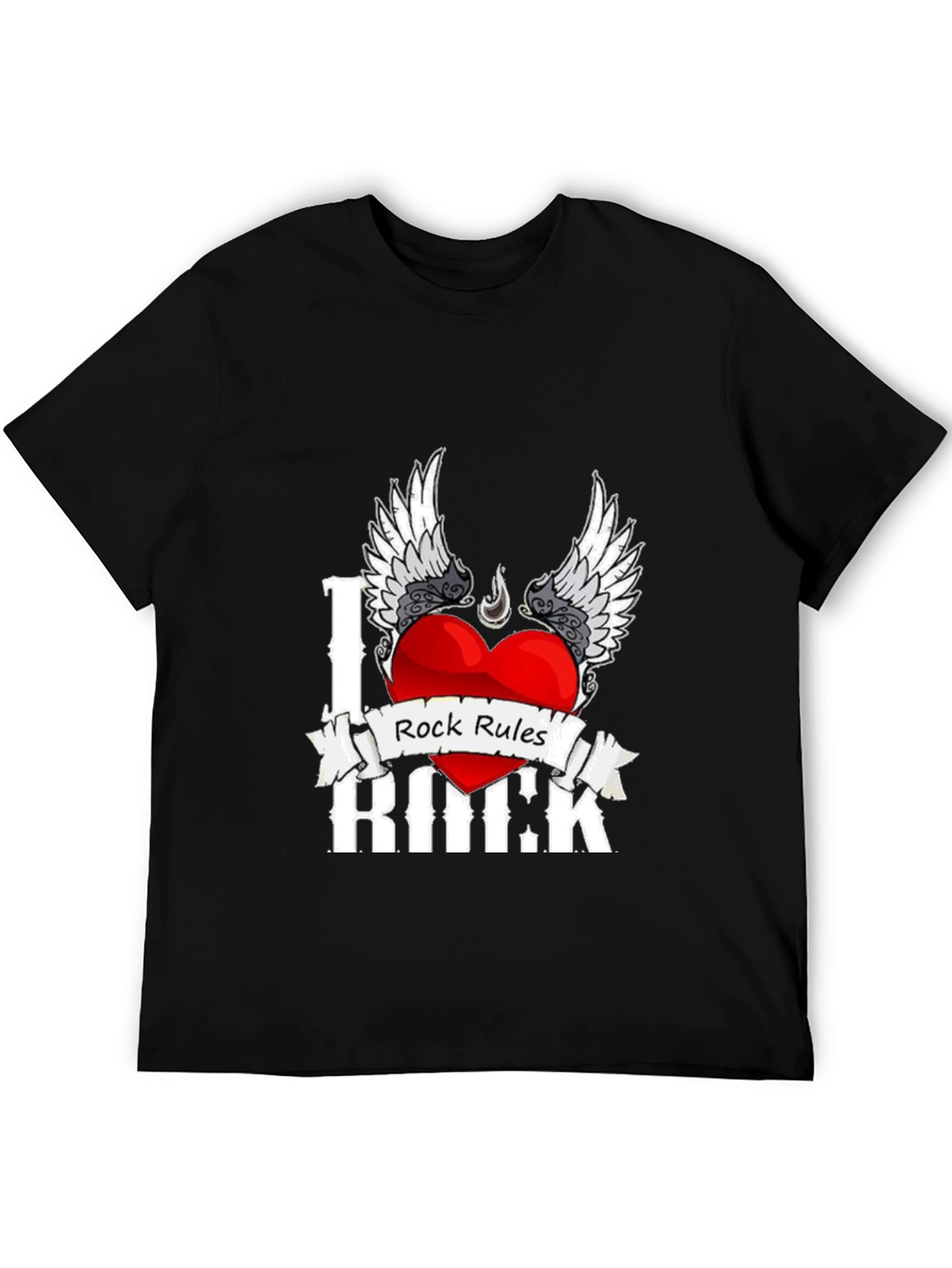 I Love Rock Music Graphic T-Shirt