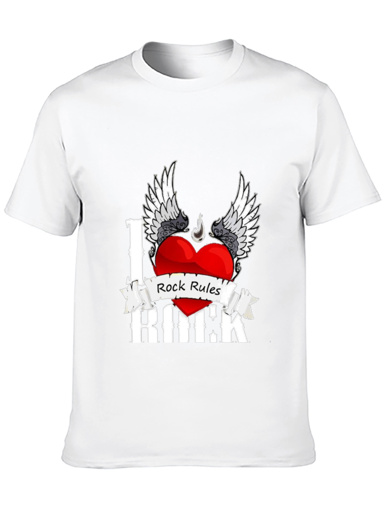 I Love Rock Music Graphic T-Shirt