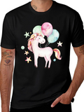 Unicorn Balloons Graphic T-Shirt