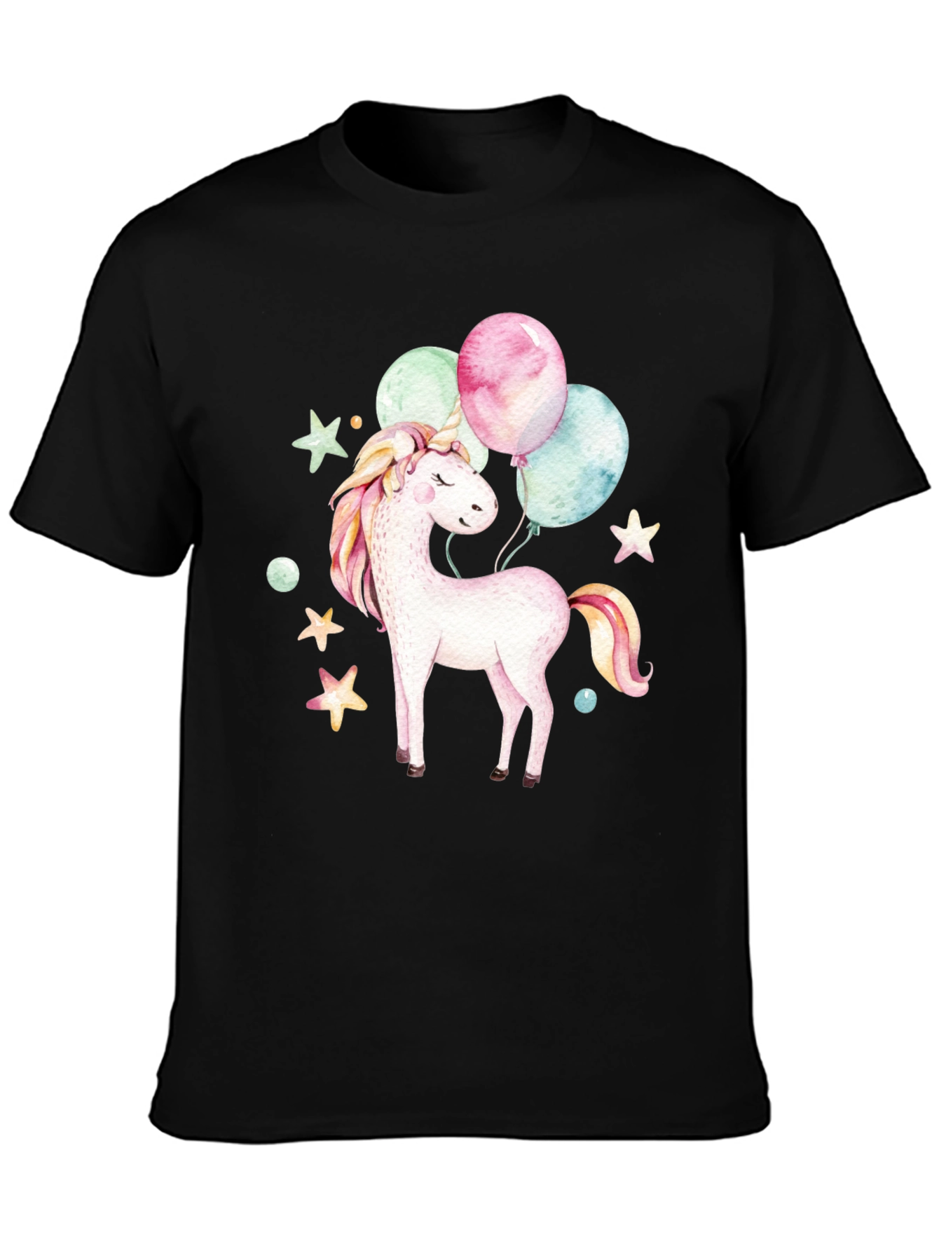 Unicorn Balloons Graphic T-Shirt