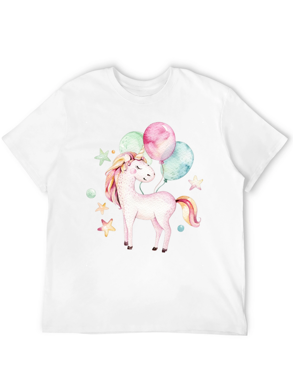 Unicorn Balloons Graphic T-Shirt