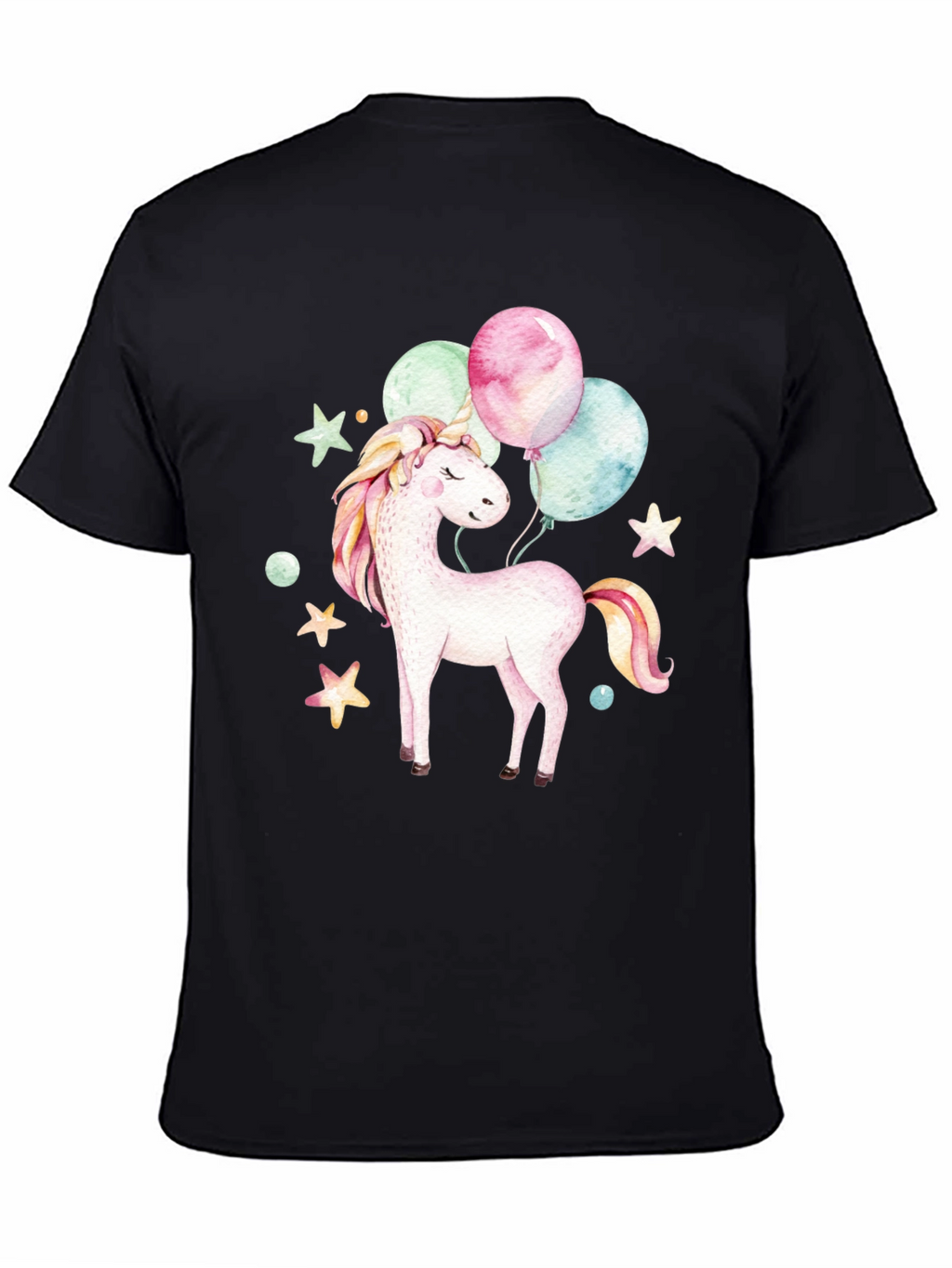 Unicorn Balloons Graphic T-Shirt