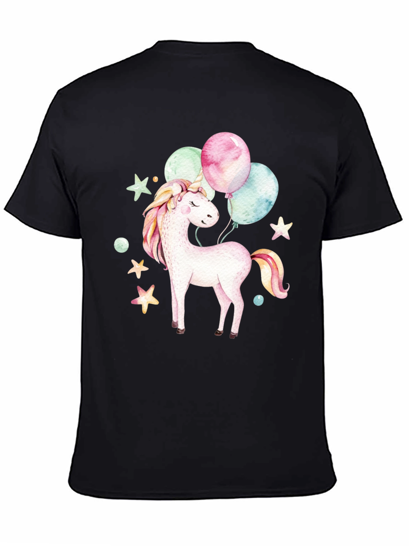 Unicorn Balloons Graphic T-Shirt