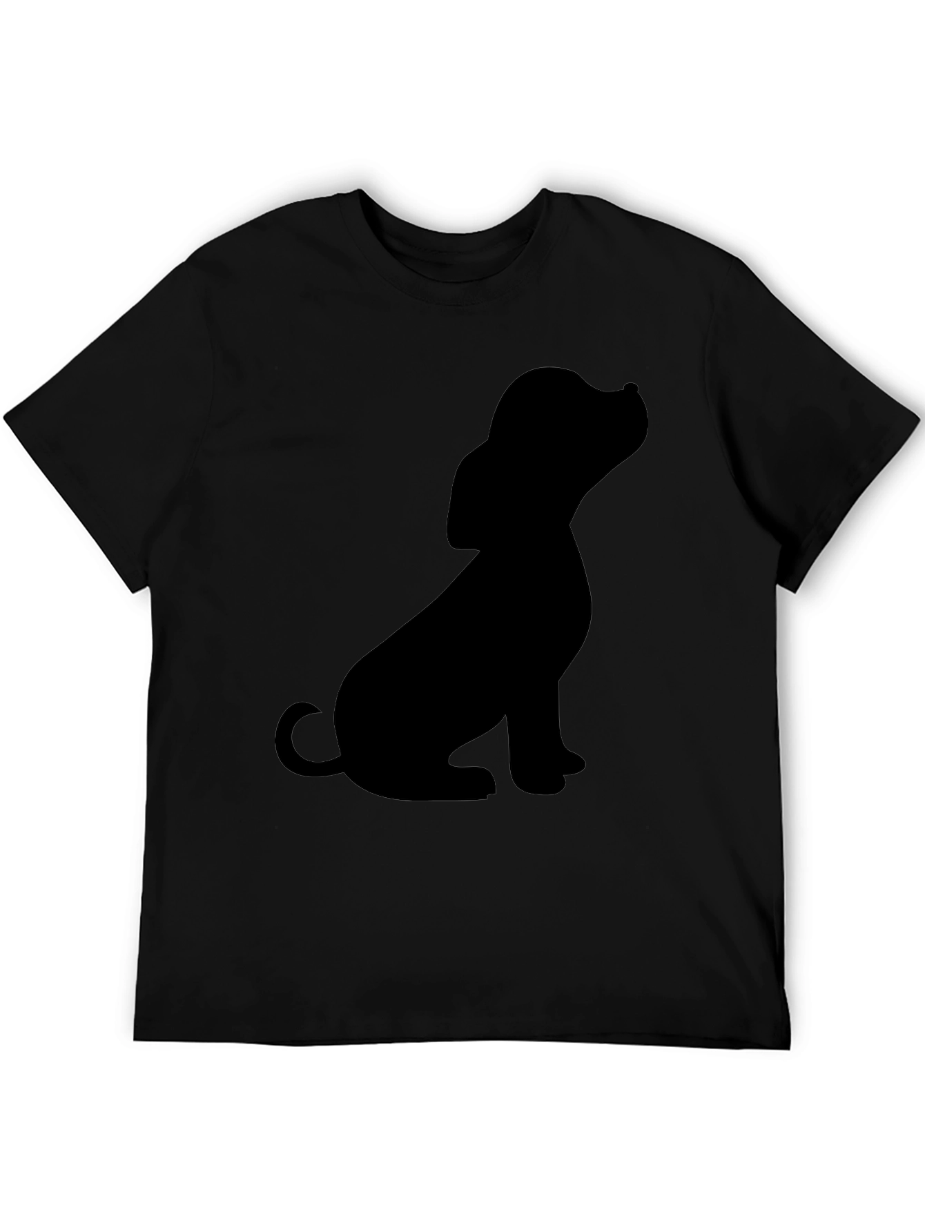 Black Dog Silhouette T-Shirt