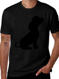 Black Dog Silhouette T-Shirt
