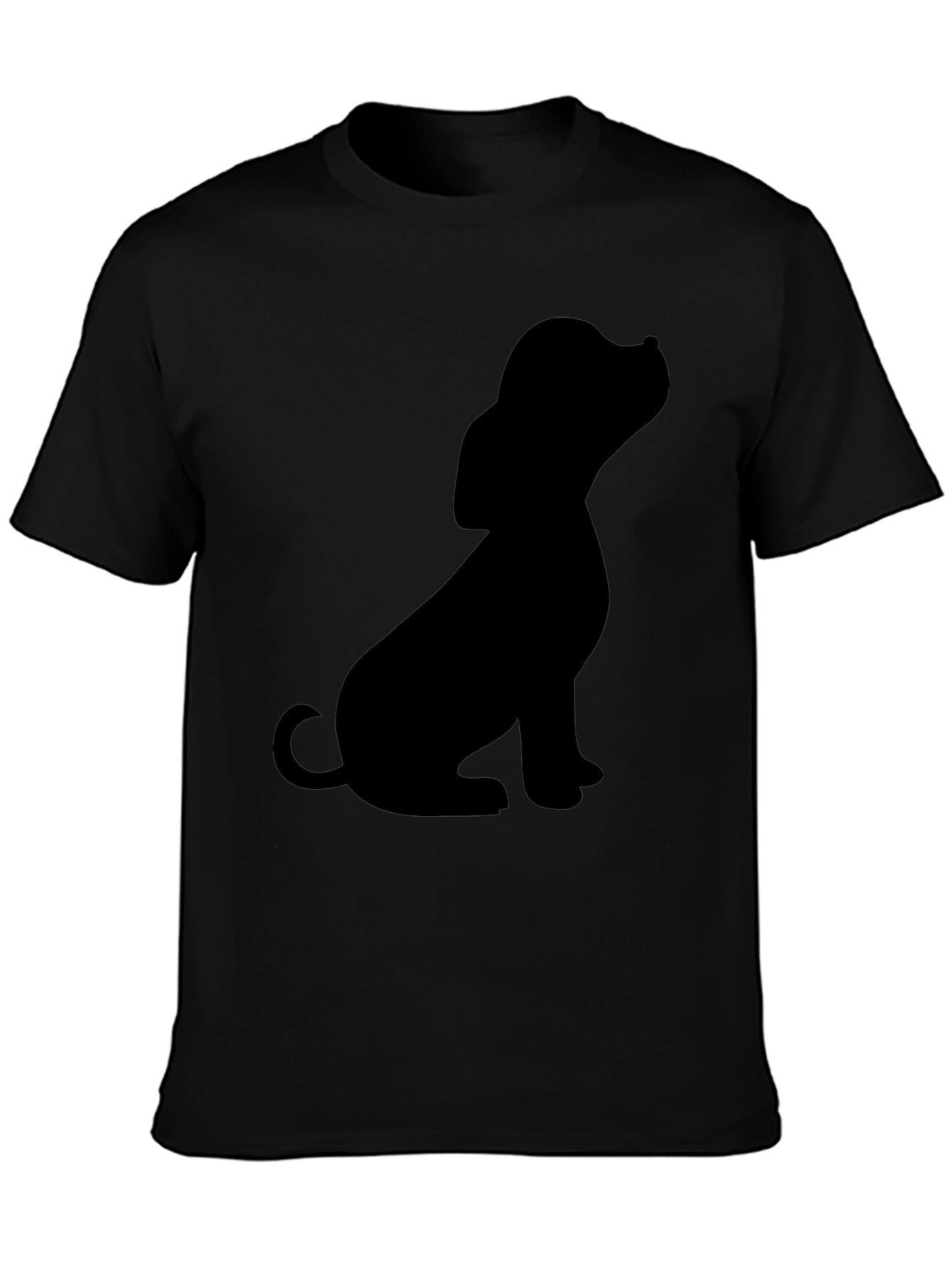 Black Dog Silhouette T-Shirt
