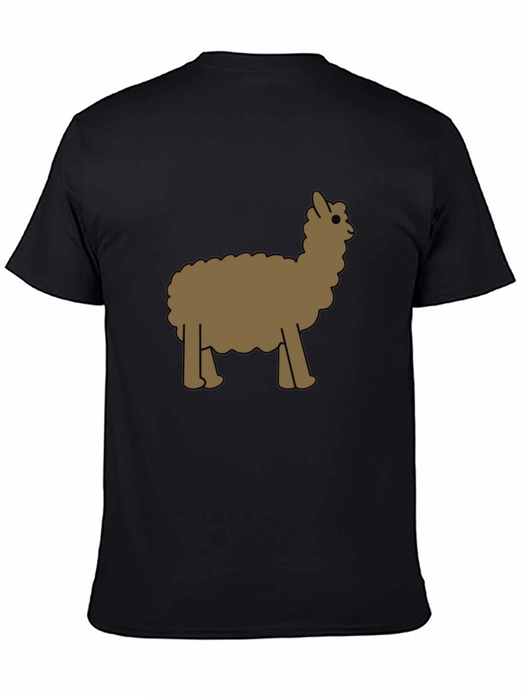 Alpaca Graphic Tee - Black Cotton Blend