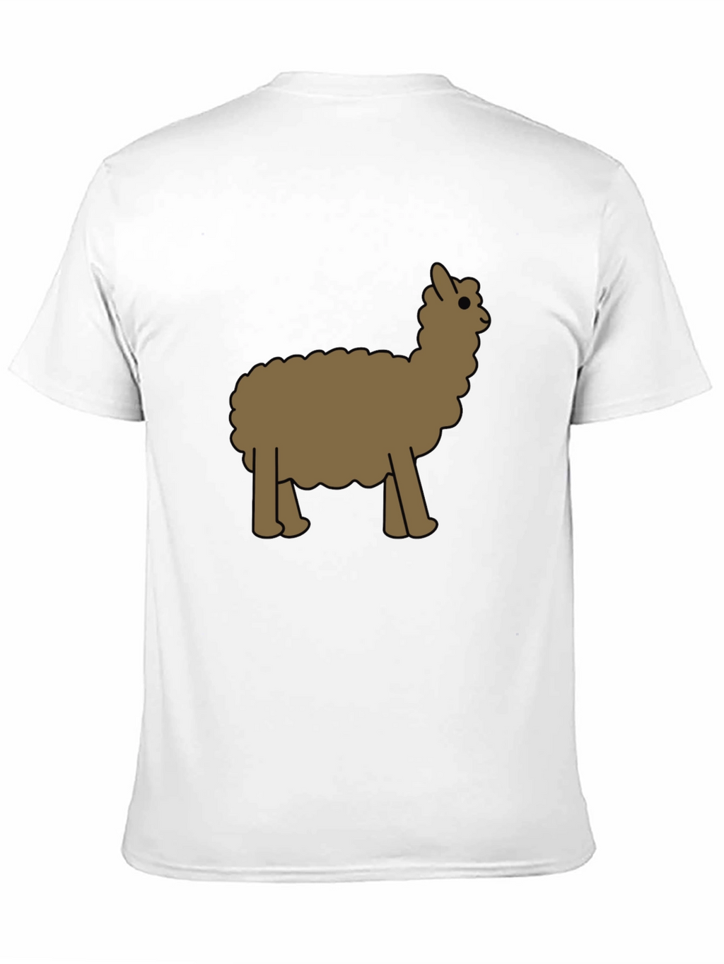 Alpaca Graphic Tee - Black Cotton Blend
