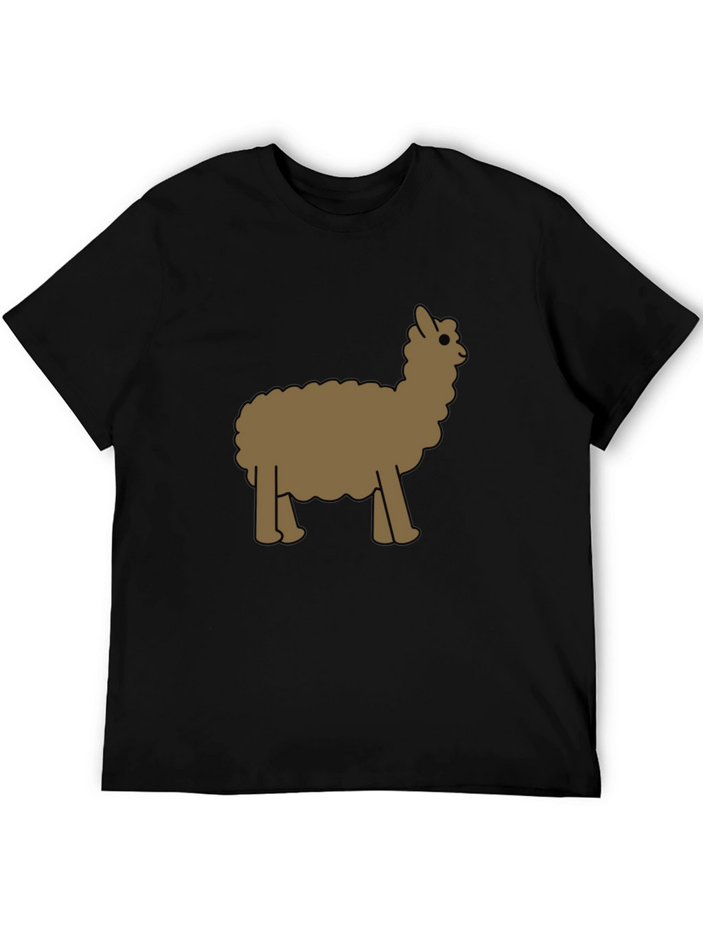 Alpaca Graphic Tee - Black Cotton Blend