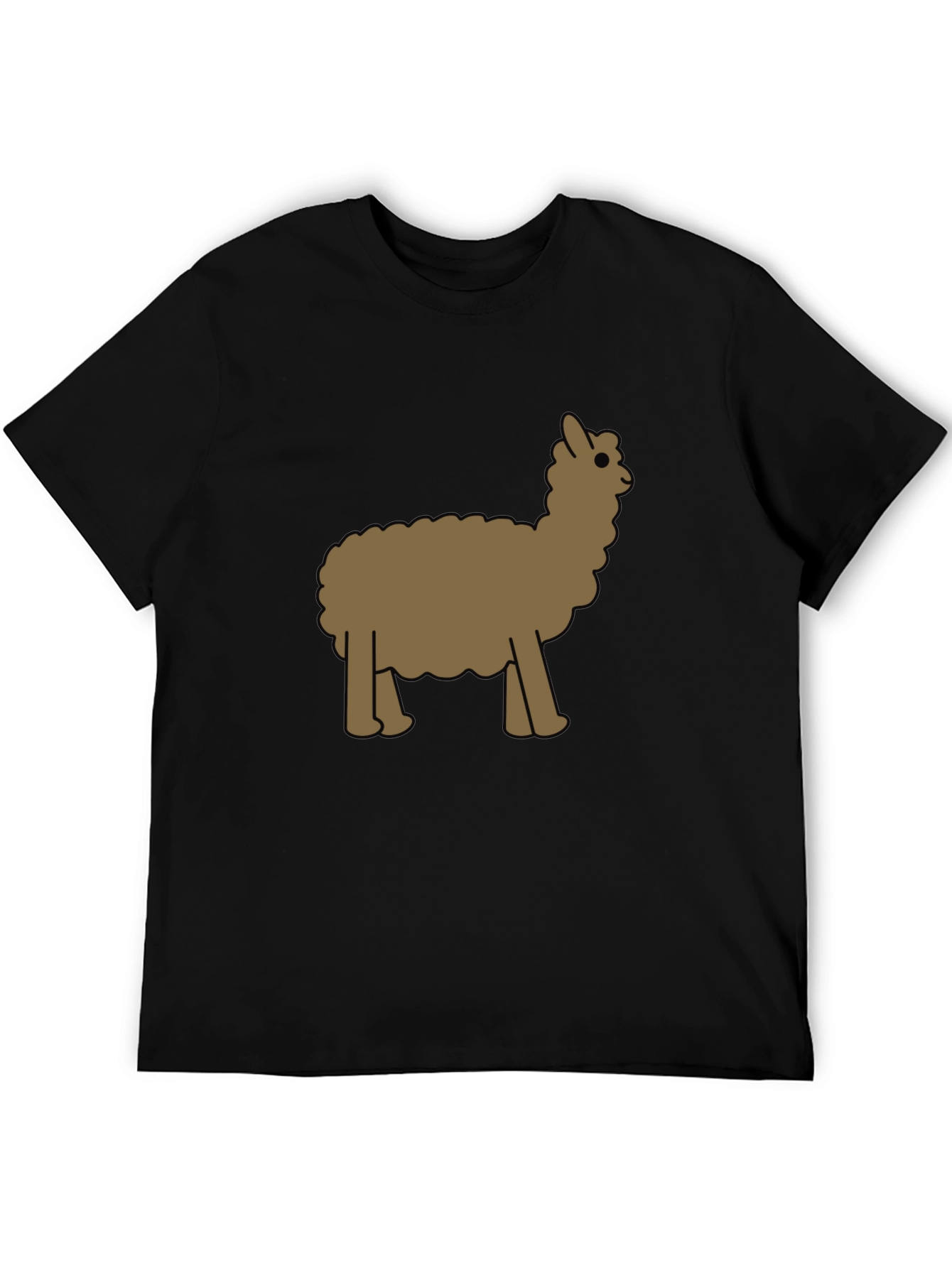 Alpaca Graphic Tee - Black Cotton Blend