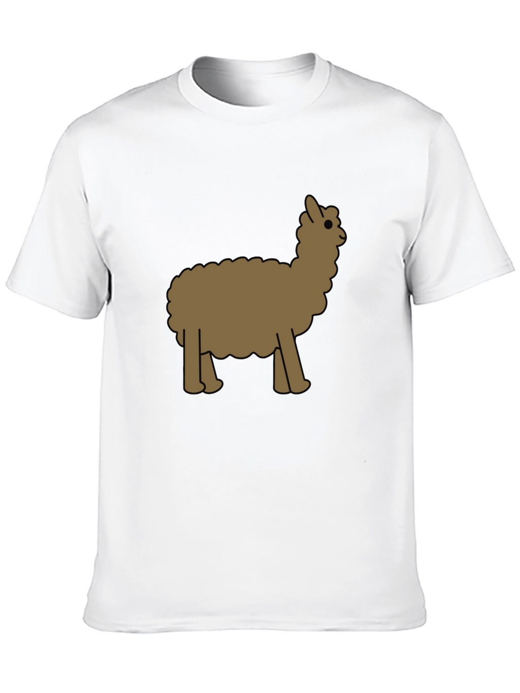 Alpaca Graphic Tee - Black Cotton Blend