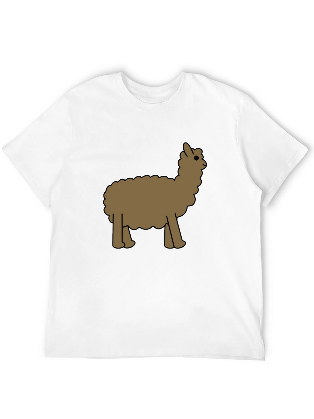 Alpaca Graphic Tee - Black Cotton Blend