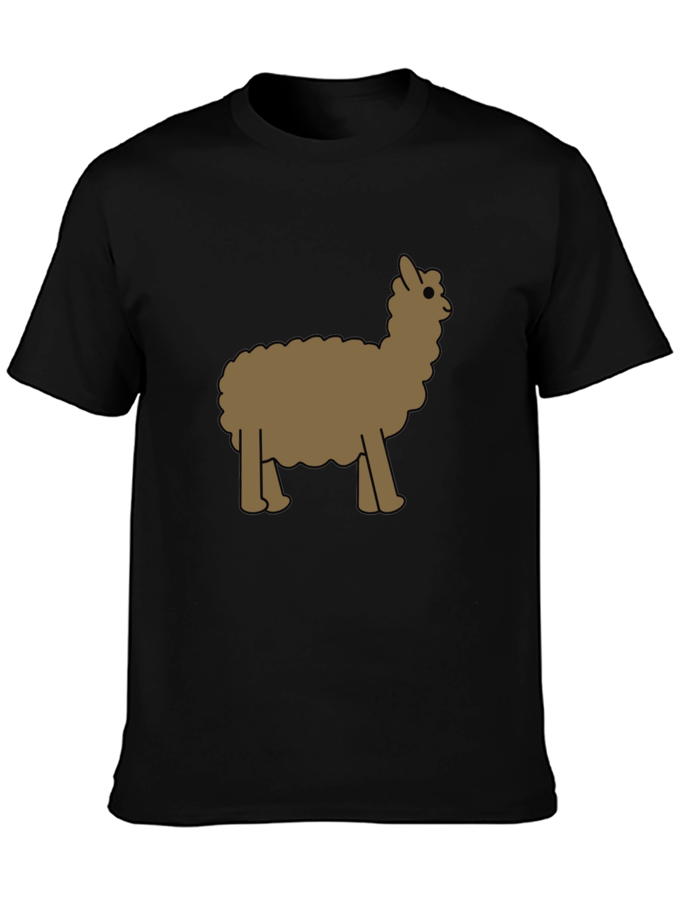 Alpaca Graphic Tee - Black Cotton Blend