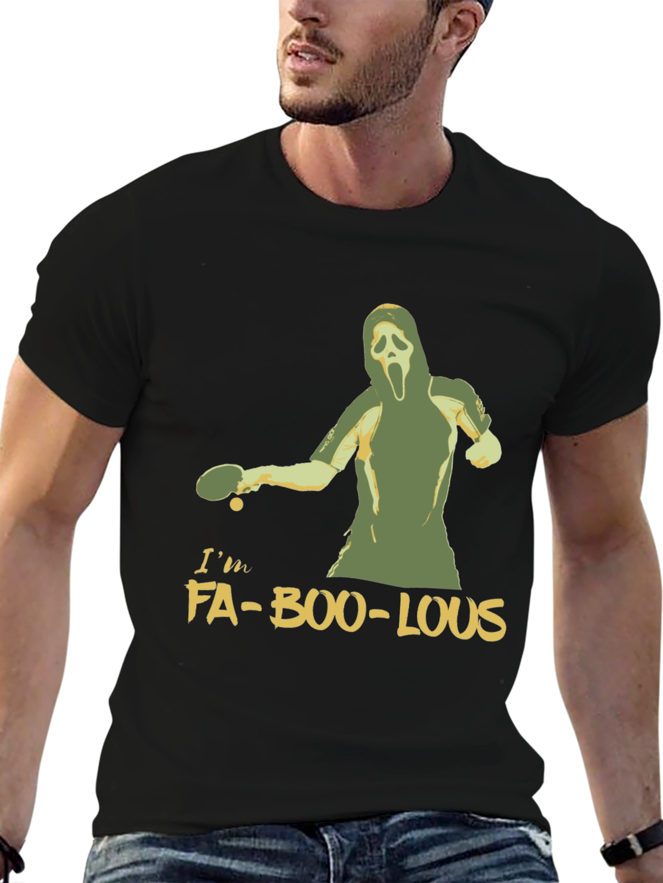 Im Fa-Boo-Lous T-Shirt Ping Pong Halloween Ghost