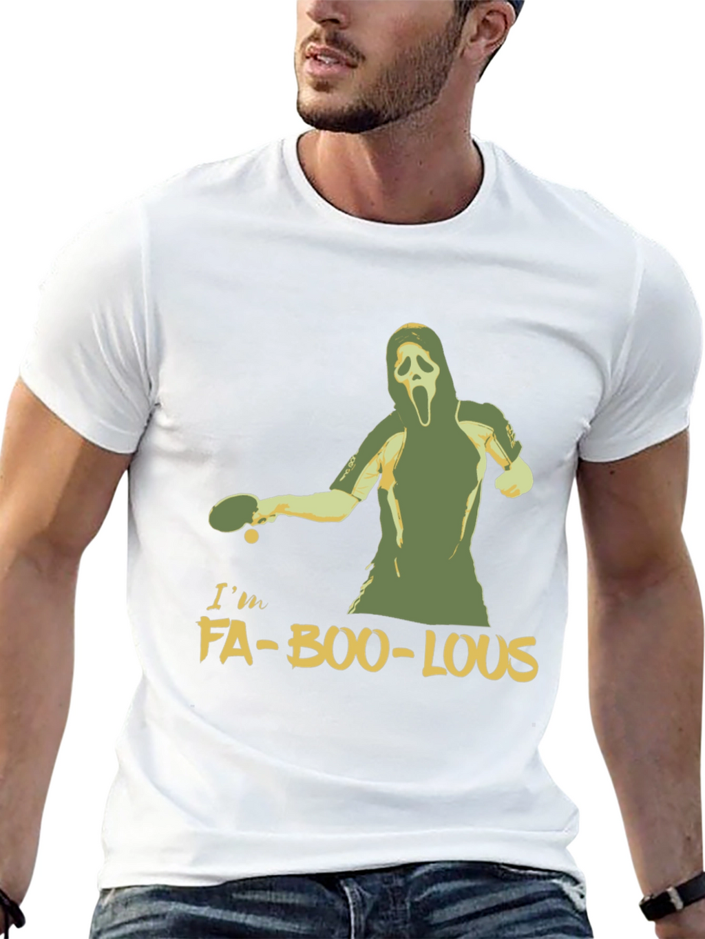Im Fa-Boo-Lous T-Shirt Ping Pong Halloween Ghost