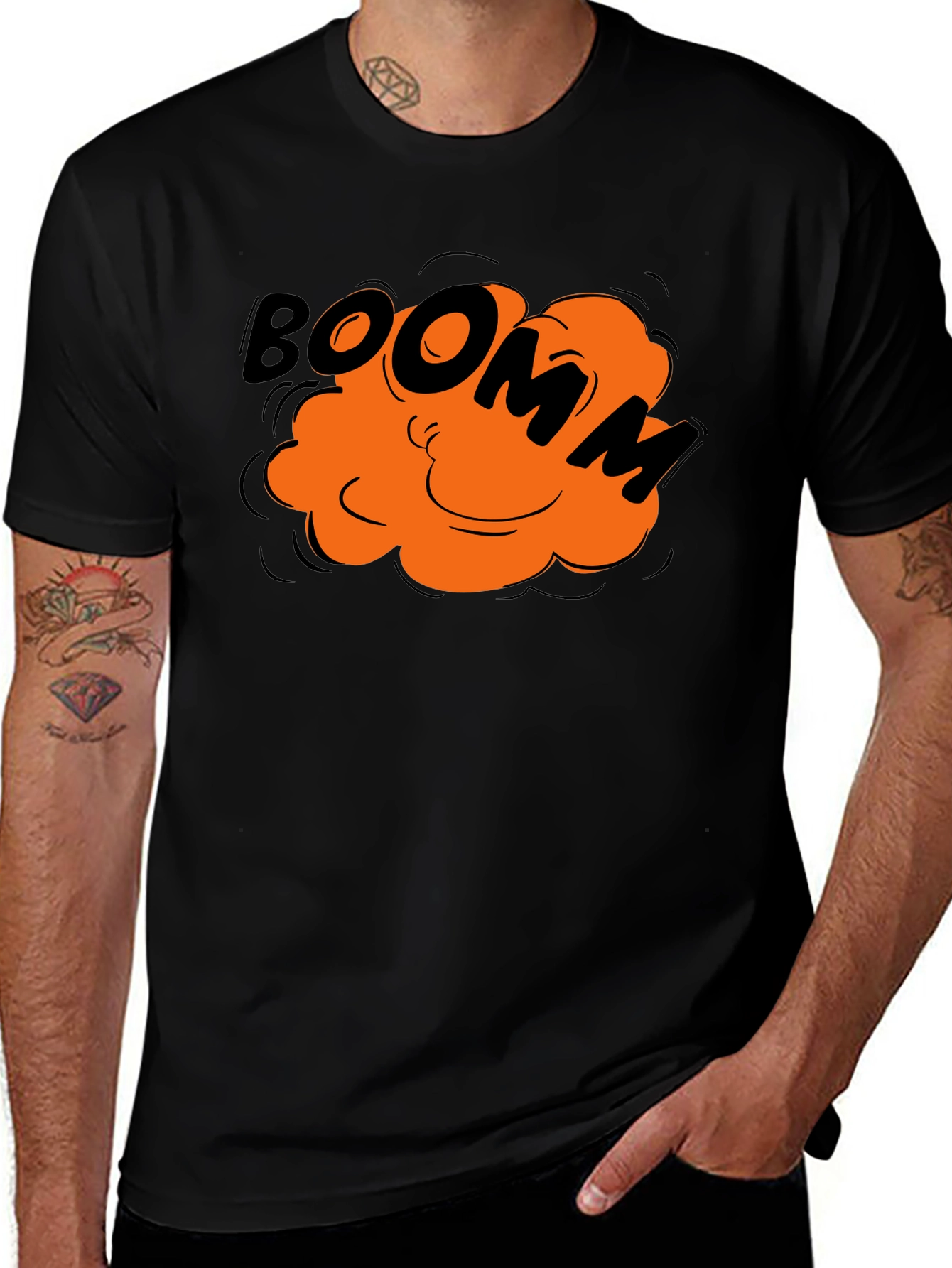 Boom Comic Graphic Tee - Black
