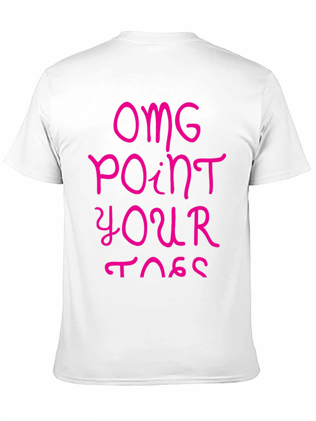 OMG Point Your Toes Black Graphic Tee