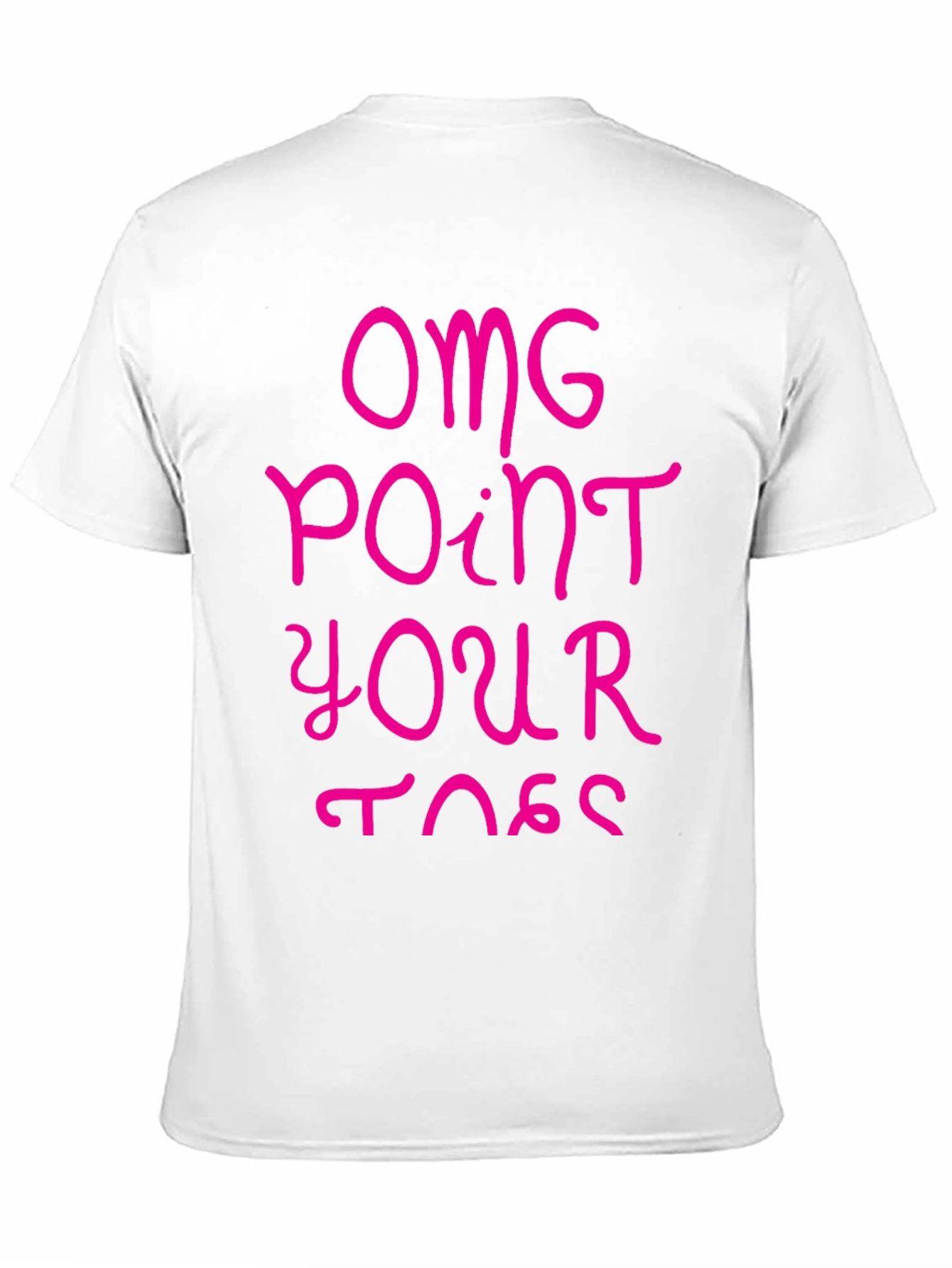 OMG Point Your Toes Black Graphic Tee