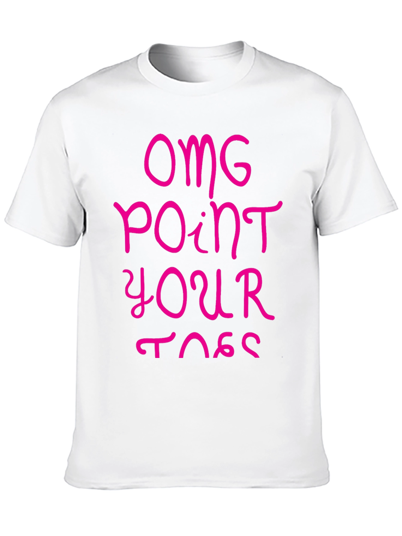 OMG Point Your Toes Black Graphic Tee