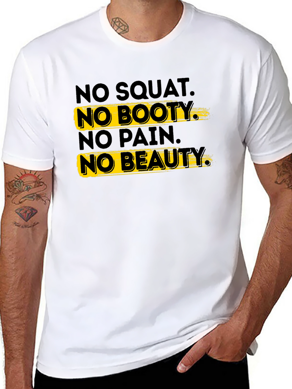 No Squat No Booty Graphic T-Shirt